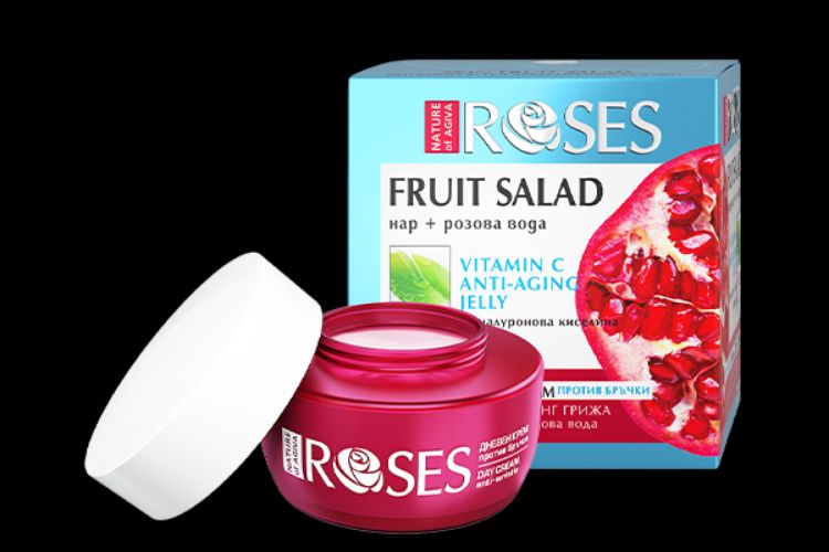 Obrázek FRUIT SALAD vitamin C gelový krém proti vráskám s extraktem z granátového jablka a růžovou vodou 50 ml - NATURE OF AGIVA
