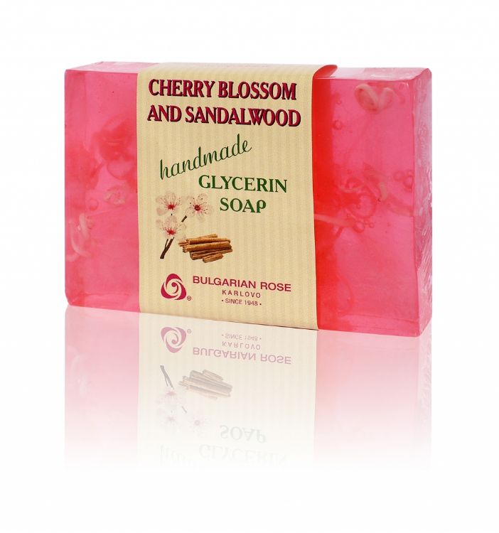 Obrázek Glycerinové mýdlo Třešňový květ a santalové dřevo 70 g - Bulgarian Rose Karlovo