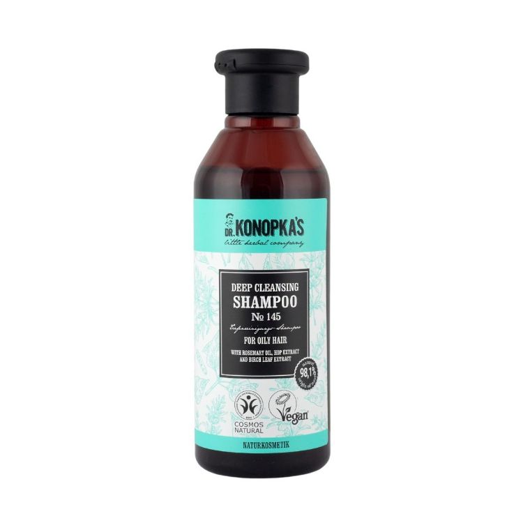 Obrázek Hloubkově čisticí šampon №145 pro mastné vlasy - 280 ml - Dr. Konopka's