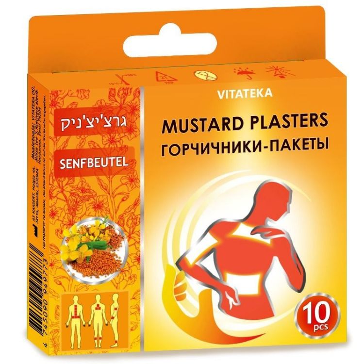 Obrázek Hořčičné náplasti – 10 ks – Vitateka