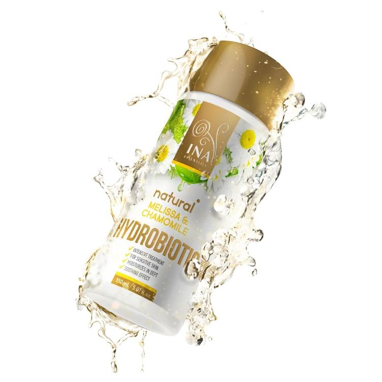 Obrázek HYDROBIOTIC - heřmánek, meduňka & aloe - intenzivní zklidňující péče pro citlivou pleť - 150 ml - INA Essentials