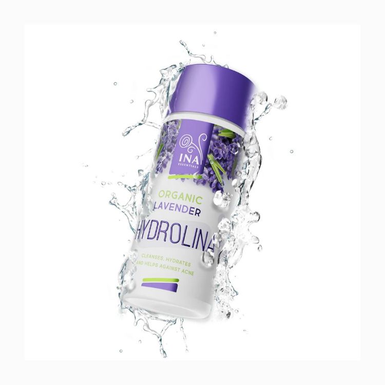 Obrázek HYDROLINA – organická levandulová voda pro pleť se sklonem k akné – 150 ml – INA Essentials