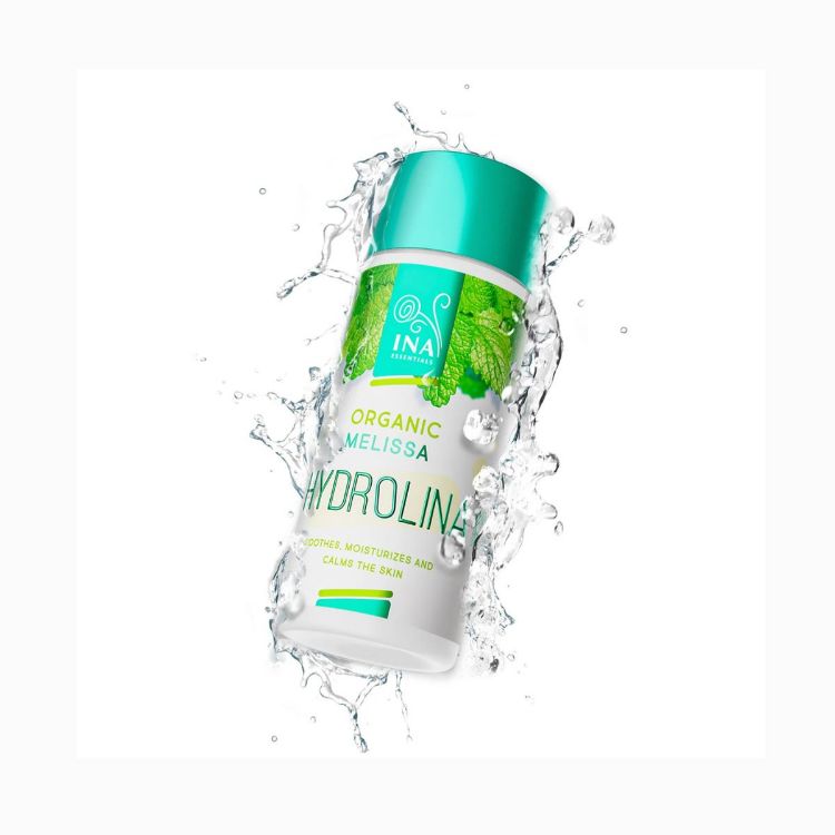 Obrázek HYDROLINA – organická meduňková voda pro péči o dermatitidu a podrážděnou pokožku – 150 ml – INA Essentials