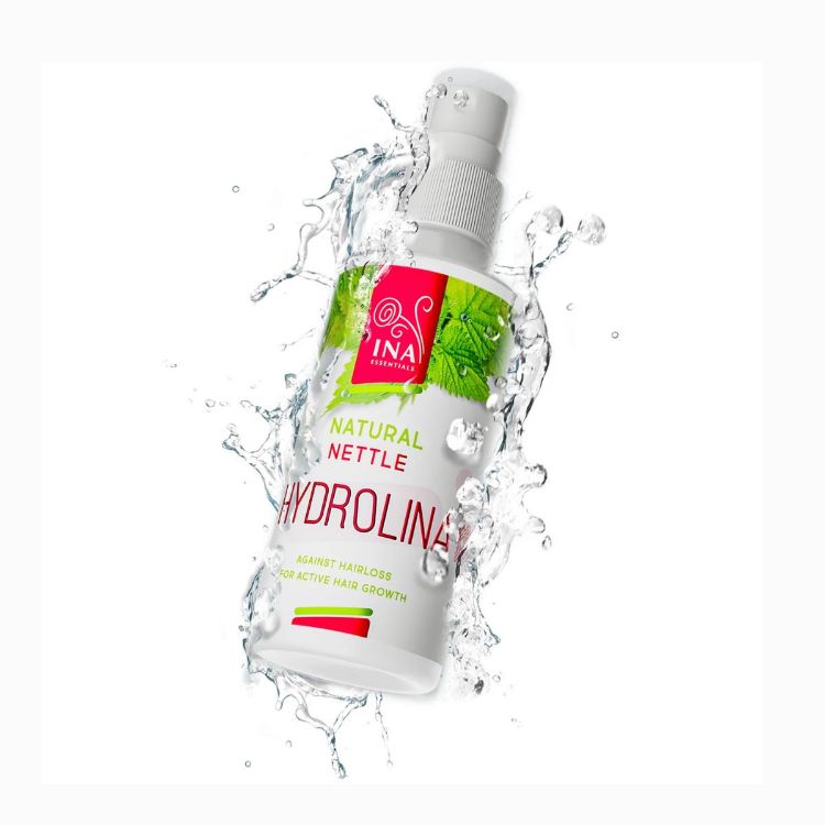 Obrázek HYDROLINA - voda z divoké kopřivy - vlasový sprej při vypadávání vlasů a pro mastné vlasy - 150 ml - INA Essentials
