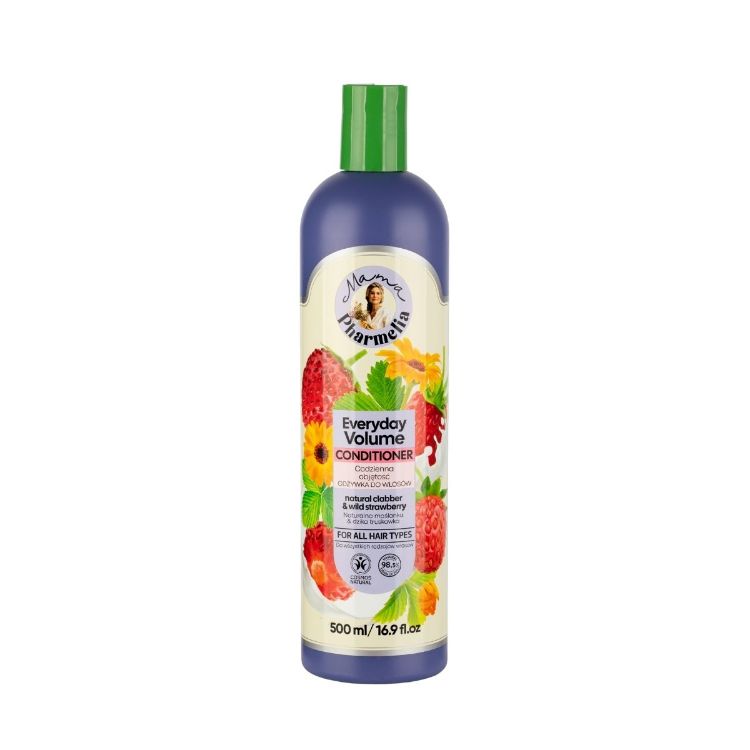 Obrázek Kondicionér pro každodenní objem s kyselým mlékem a lesní jahodou - 500 ml - Mama Pharmelia