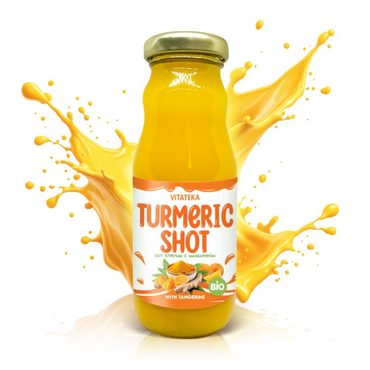 Obrázek Kurkuma shot s mandarinkou – 200 ml – Vitateka