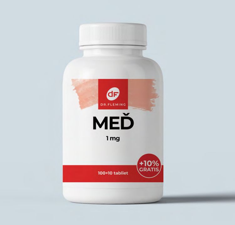 Obrázek Měď 1 mg - 110 tablet - Dr. Fleming