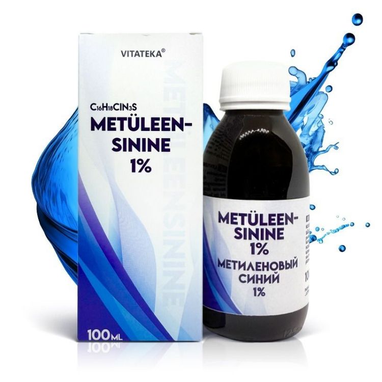 Obrázek Methylenová modř 1 % – vodný roztok – 100 ml – Vitateka