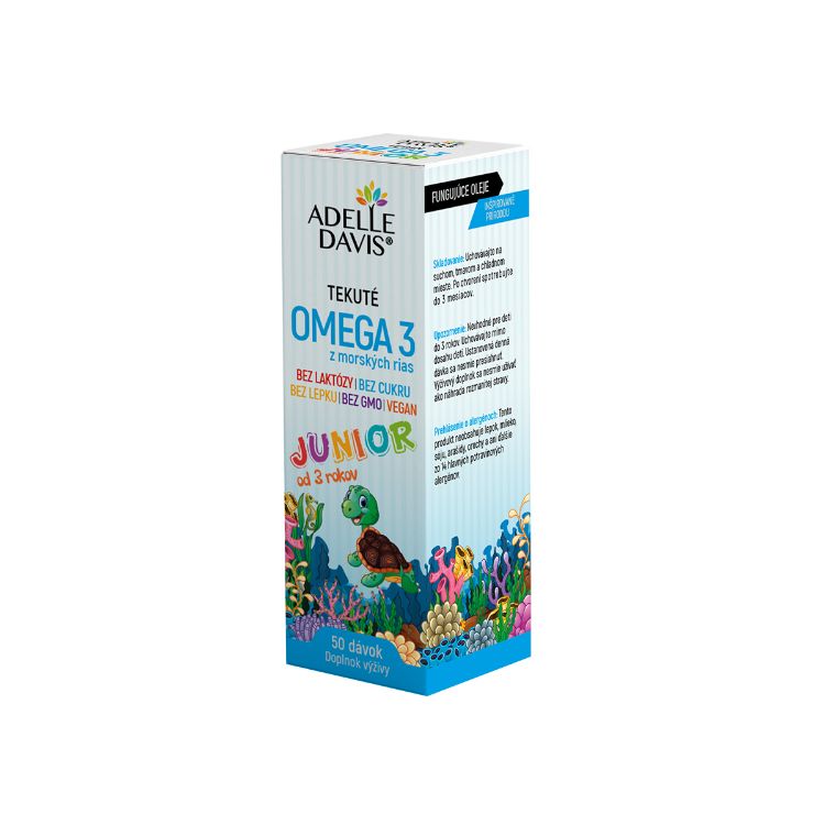 Obrázek Omega 3 z mořských řas JUNIOR 50 dávek - Adelle Davis