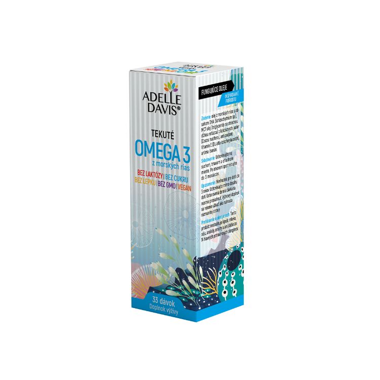 Obrázek Omega 3 z mořských řas, 33 dávek - Adelle Davis