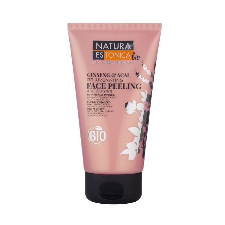 Obrázek Omlazující pleťový peeling se ženšenem a acai - 150 ml - Natura Estonica