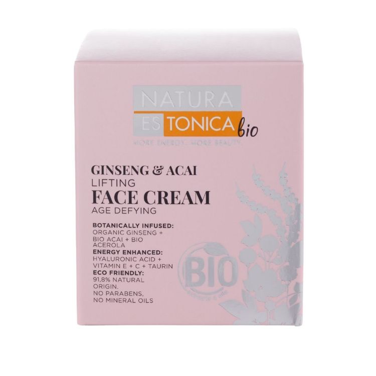 Obrázek Pleťový krém s ženšenem a acai - 50 ml - Natura Estonica