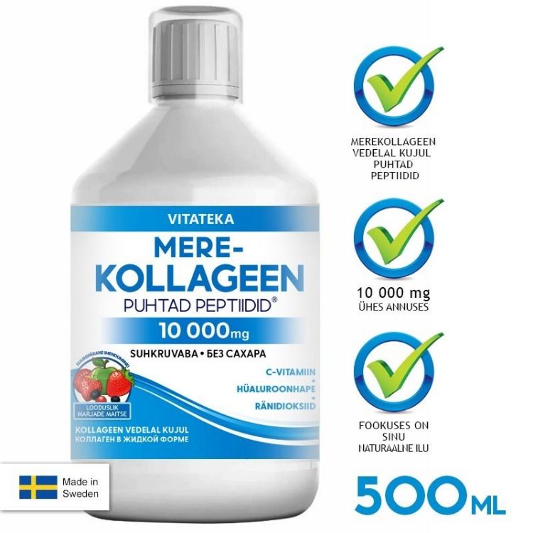 Obrázek Rybí kolagen 10 000 mg bez cukru – 500 ml – Vitateka