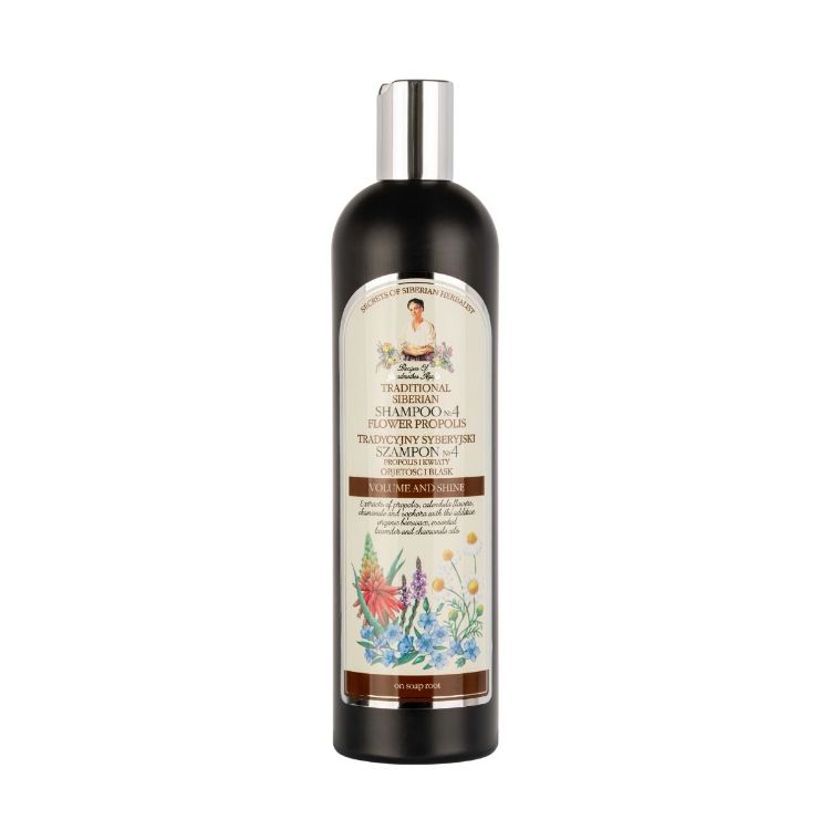 Obrázek Šampon na vlasy №4 – květový propolis - 550 ml - Babička Agafia