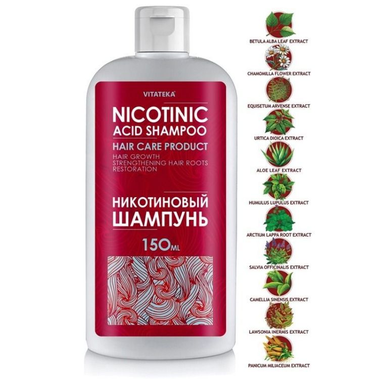 Obrázek Šampon s kyselinou nikotinovou – 150 ml – Vitateka