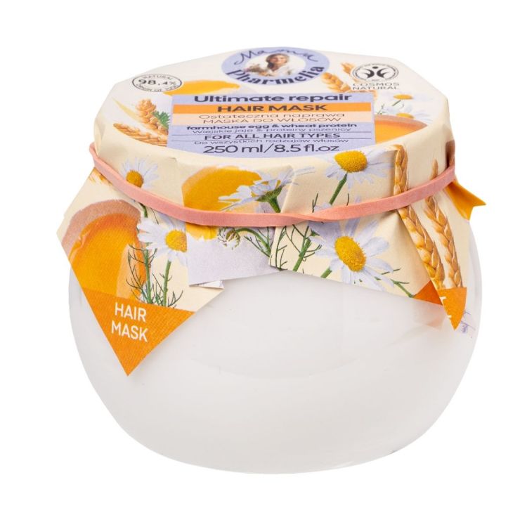 Obrázek Ultimate Repair maska na vlasy s vejcem a pšeničnými proteiny - 250 ml - Mama Pharmelia