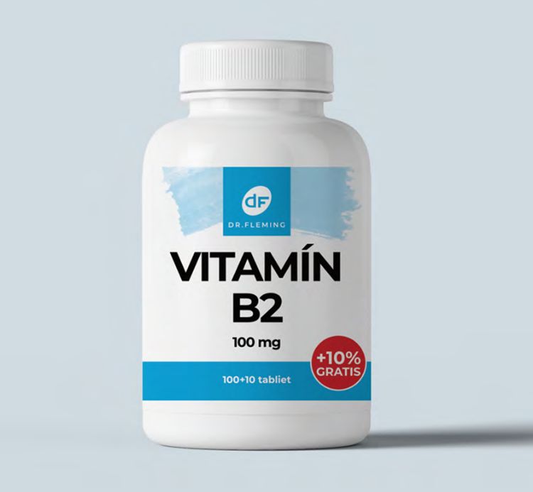 Obrázek Vitamin B2 100 mg - 110 tablet - Dr. Fleming