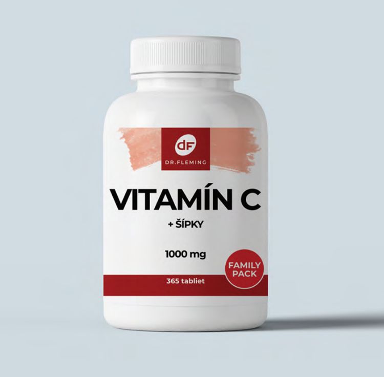 Obrázek Vitamín C 1000 + šípky - 365 tablet - Dr. Fleming