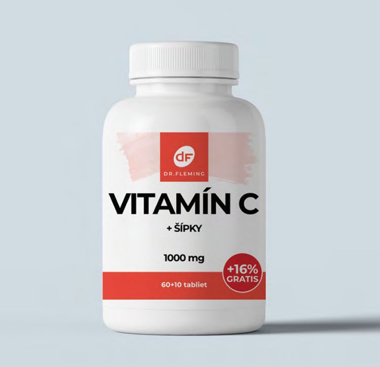 Obrázek Vitamín C 1000 + šípky - 70 tablet - Dr. Fleming