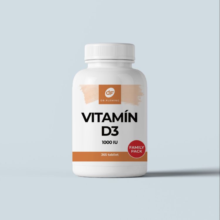 Obrázek Vitamín D3 1000 IU - 365 tablet - Dr. Fleming
