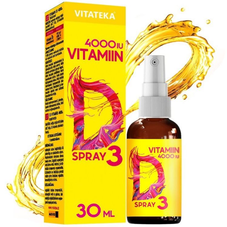 Obrázek Vitamín D3 ve spreji 4000 IU – 30 ml – Vitateka