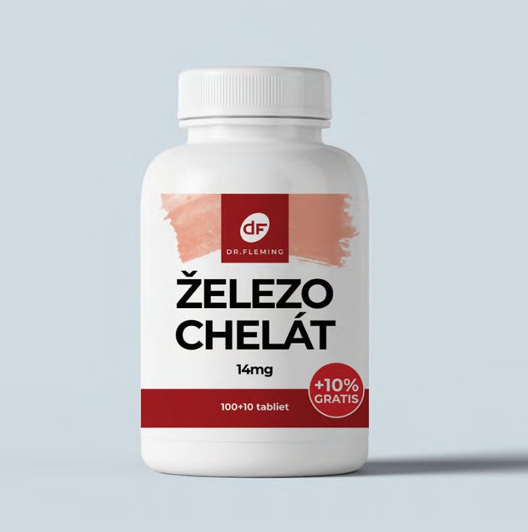 Obrázek Železo Chelát 14 mg - 110 tablet - Dr. Fleming