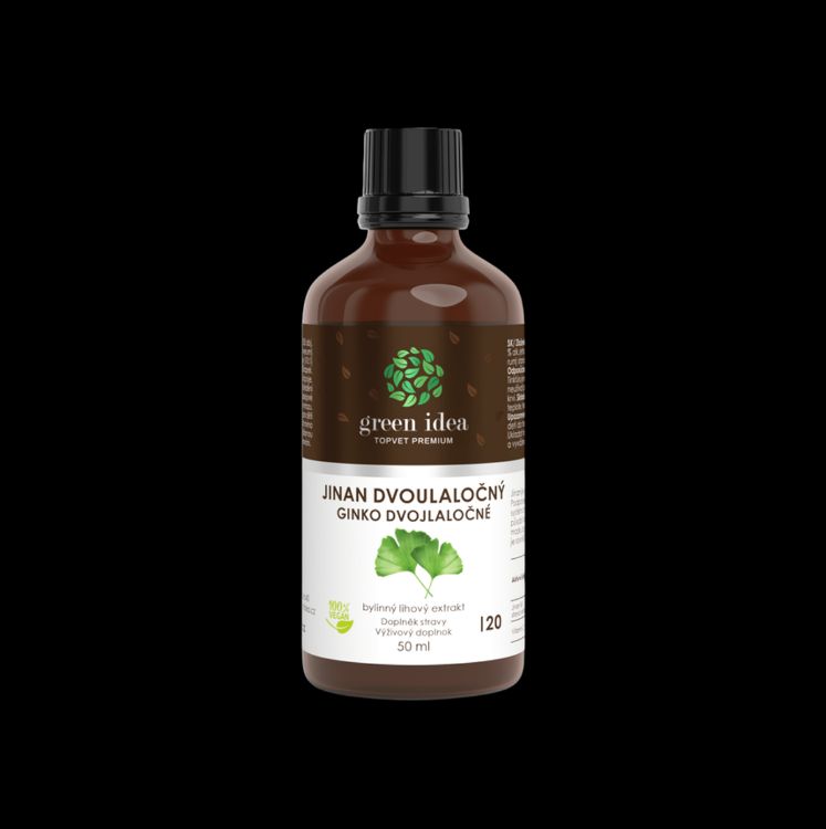 Obrázek Ginkgo tinktura – kapky 50 ml – Green idea