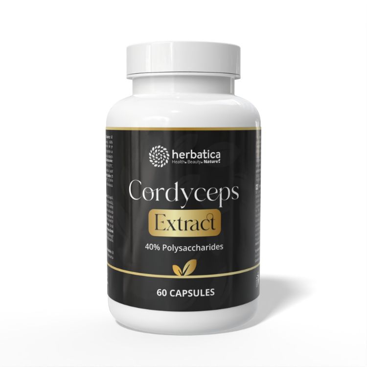 Obrázek Cordyceps extrakt - 60 kapslí - Herbatica