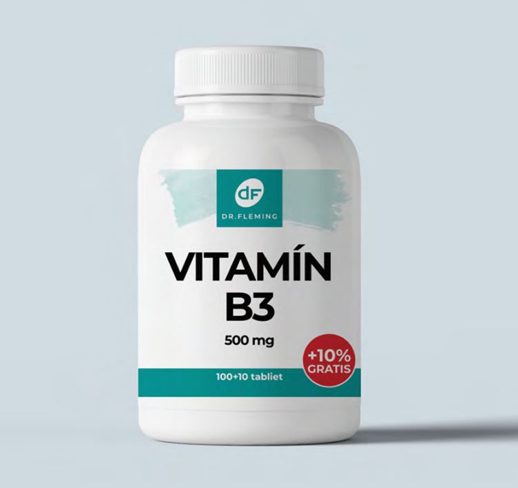 Obrázek Vitamín B3 500 mg - 110 tablet - Dr. Fleming