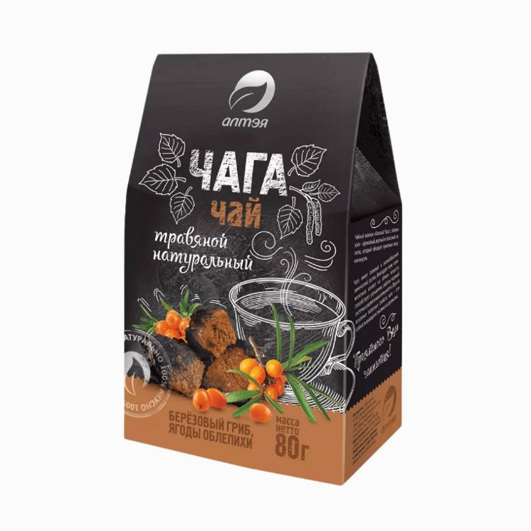 Obrázek Čaga čaj s rakytníkem sypaný - 80 g - Alteya
