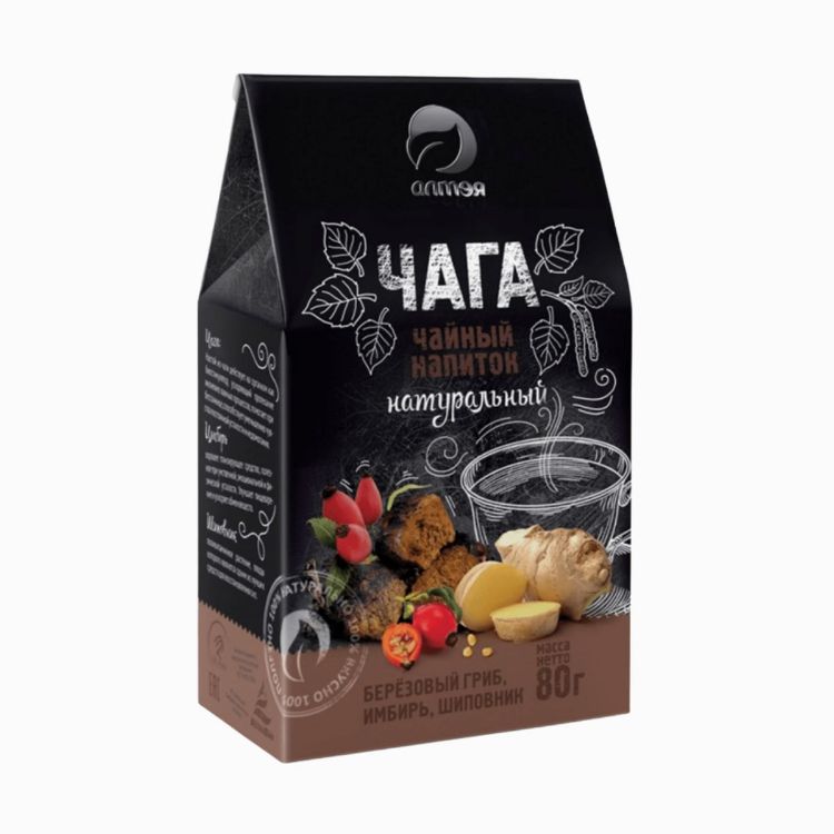 Obrázek Čaga čaj se zázvorem a šípkem sypaný - 80 g - Alteya