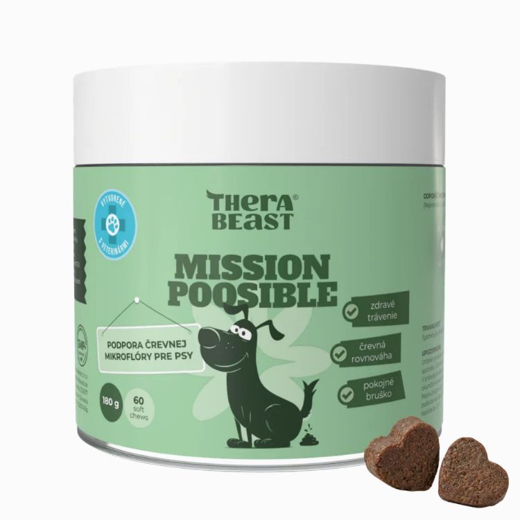 Obrázek Mission Poosible – probiotika a prebiotika pro psy – 60 ks – Therabeast