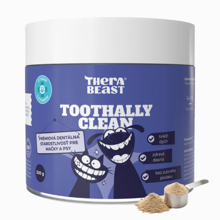 Obrázek Toothally clean – prášek na zuby a dásně pro psy a kočky – 200 g – Therabeast