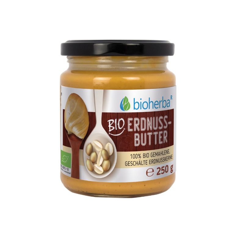 Obrázek 100% bio arašídové máslo – 250 g – Bioherba