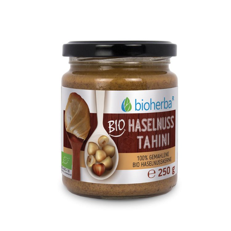 Obrázek 100% bio lískooříškové tahini – 250 g – Bioherba