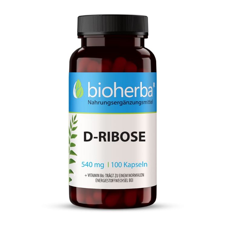 Obrázek D-ribóza 540 mg – 100 kapslí – Bioherba