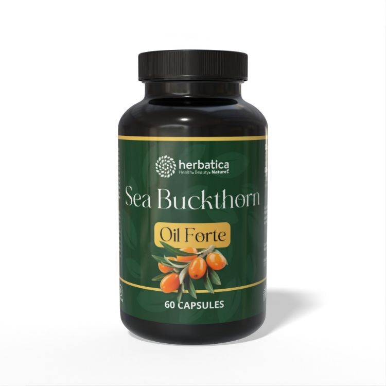 Obrázek Rakytníkový olej Forte v kapslích 500 mg - 60 kapslí - Herbatica