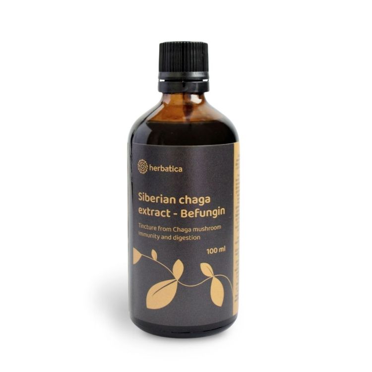 Obrázek Befungin – tinktura s extraktem z čagy sibiřské – 100 ml – Herbatica