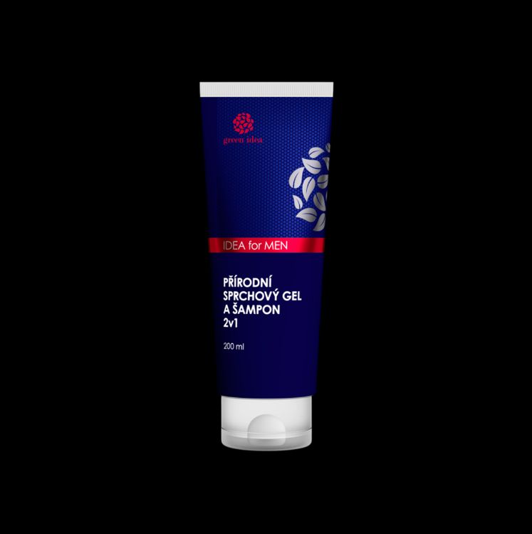 Obrázek IDEA for MEN – přírodní sprchový gel a šampon 2v1 200 ml – Green idea