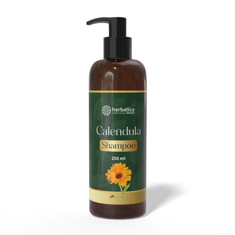 Obrázek Calendula Shampoo – měsíčkový šampon pro podporu růstu vlasů – 250 ml - Herbatica