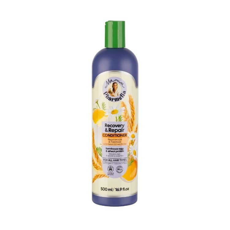 Obrázek Regenerační a obnovující kondicionér s vejcem a pšeničnými proteiny - 500 ml - Mama Pharmelia