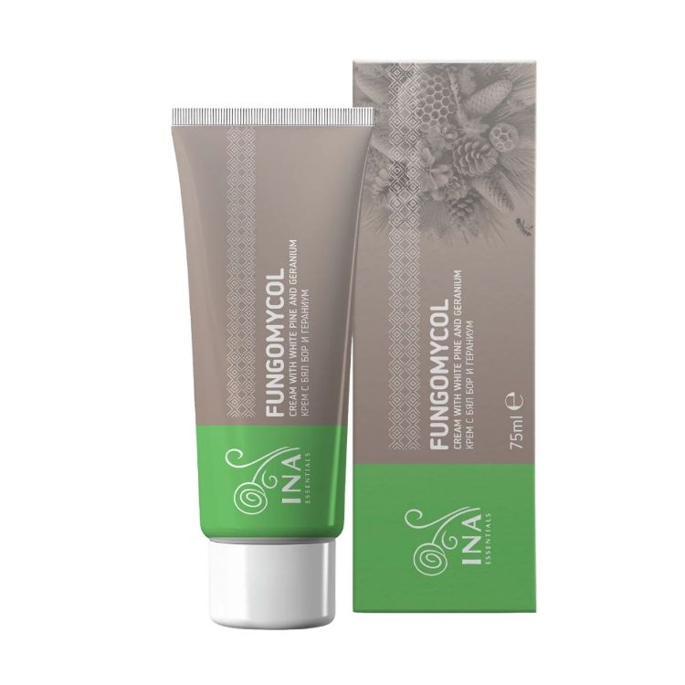 Obrázek Fungomycol - krém 2v1 na péči o nehty a suchou, popraskanou pokožku - 75 ml - INA Essentials
