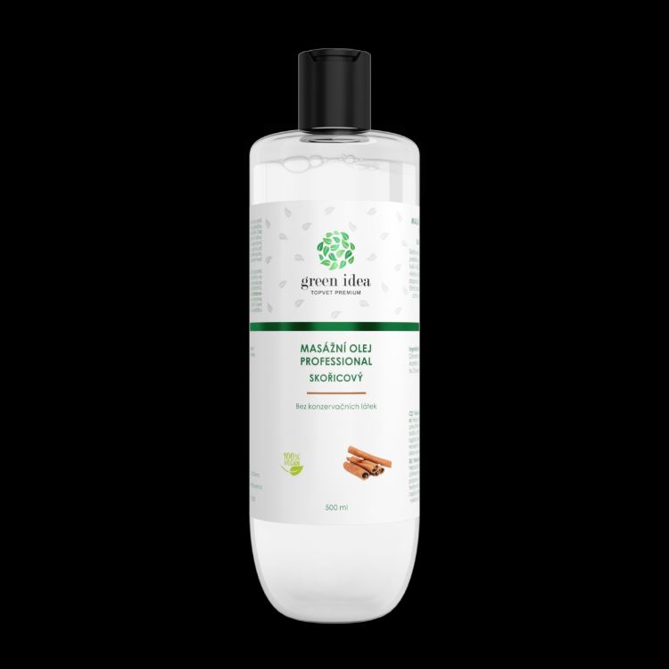 Obrázek Skořicový masážní olej 500 ml – Green idea