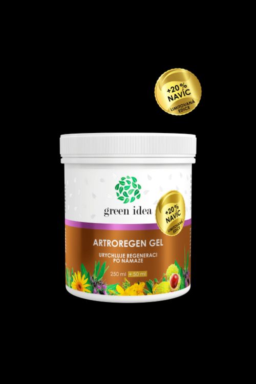 Obrázek Artroregen masážní gel – limitovaná edice +20 % NAVÍC 300 ml – Green idea