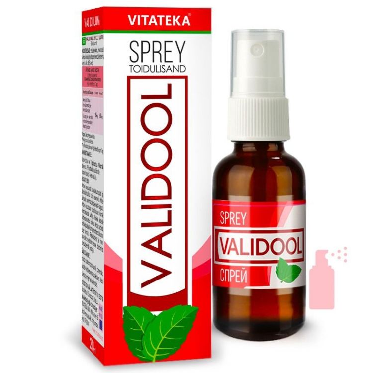 Obrázek Validol sprej – doplněk stravy – 20 ml – Vitateka