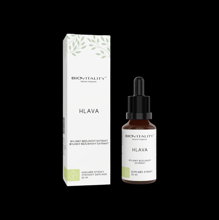Obrázek Hlava bezalkoholová tinktura – kapky 25 ml – Green idea