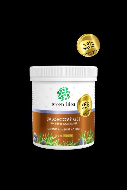 Obrázek Masážní gel jalovec – limitovaná edice +20 % NAVÍC 300 ml – Green idea