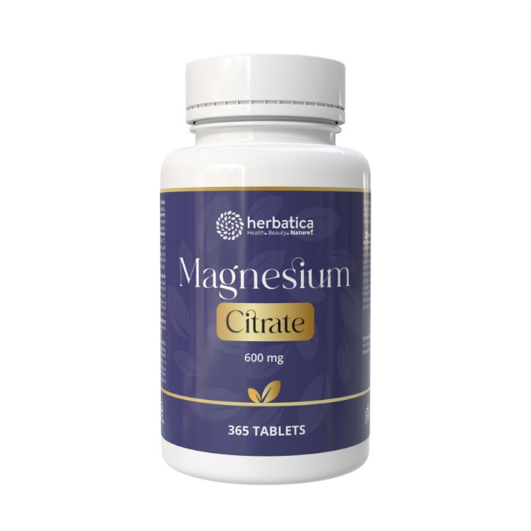 Obrázek Magnézium citrát 600 mg - 365 tablet - Herbatica