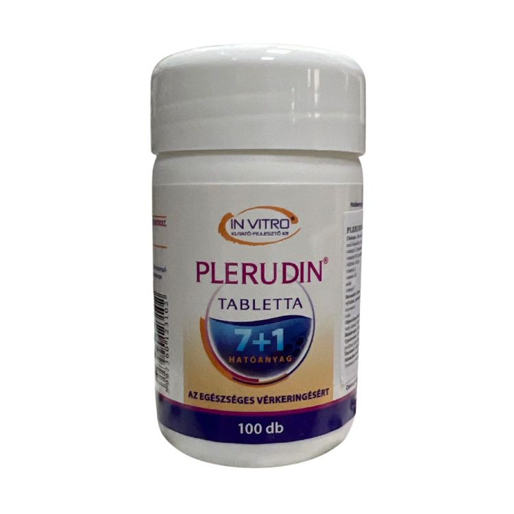 Obrázek IN VITRO Plerudin tablety s vitamíny – pro zdravé žíly, krevní oběh a ochranu buněk – 100 tablet – InVitro