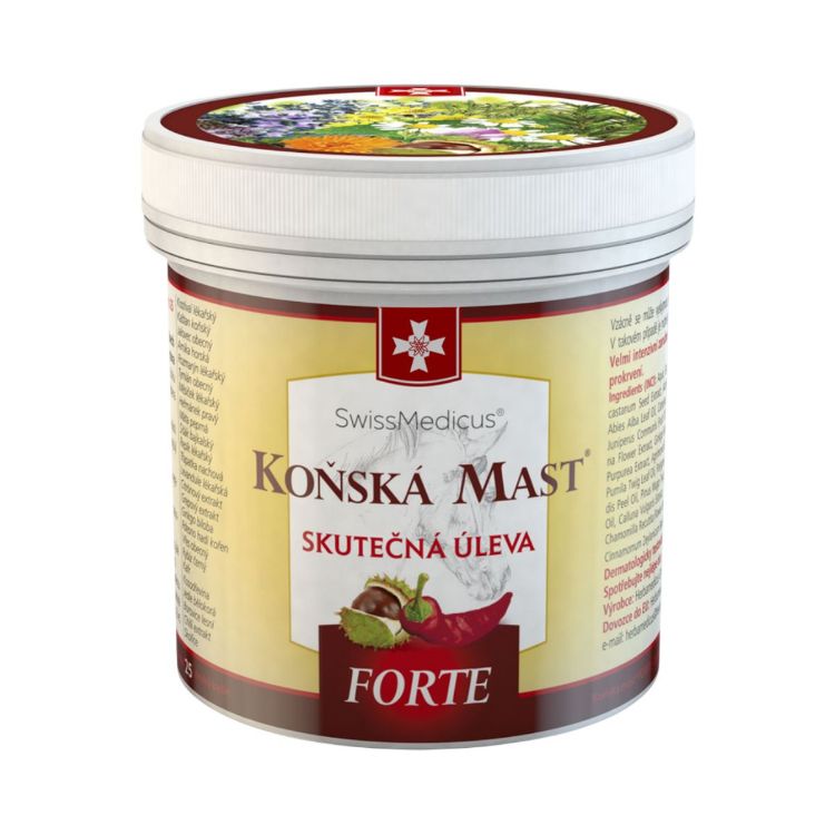 Obrázek Koňská mast forte hřejivá 250 ml – SwissMedicus